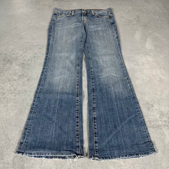 7 For All Mankind Dojo Bootcut Jeans Medium Wash - Size: 28 (31") - Picture 2 of 12